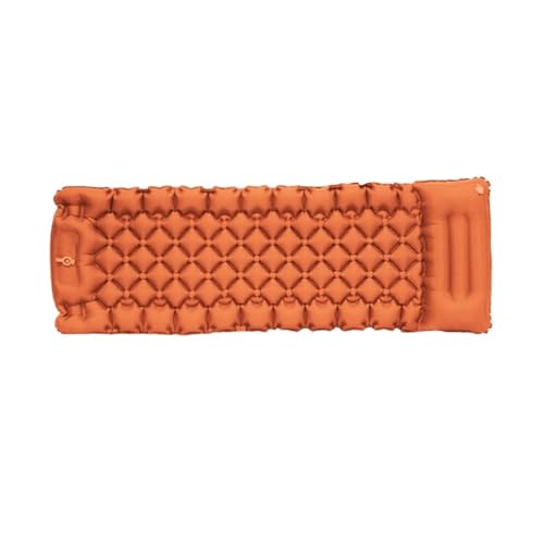 HYRTEFBN Camping-Luftmatratze 195x65x8CM Super Single Air Matterss Outdoor Camping Aufblasbare Rucksack Matten Selbstaufblasende Strand Pads Fr Picknick(Orange) von HYRTEFBN