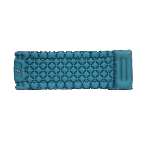 HYRTEFBN Camping-Luftmatratze 195x65x8CM Super Single Air Matterss Outdoor Camping Aufblasbare Rucksack Matten Selbstaufblasende Strand Pads Fr Picknick(Peacock Blue) von HYRTEFBN