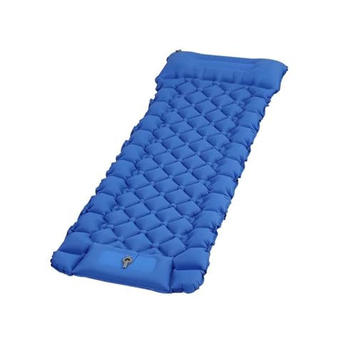 HYRTEFBN Camping-Luftmatratze 195x65x8CM Super Single Air Matterss Outdoor Camping Aufblasbare Rucksack Matten Selbstaufblasende Strand Pads Fr Picknick(Royal Blue) von HYRTEFBN