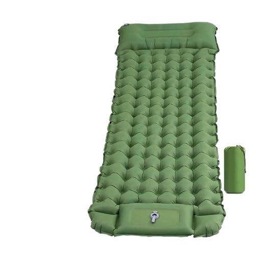 HYRTEFBN Camping-Luftmatratze Outdoor Camping Aufblasbare Matratze Verdicken Verbreitern Einzel Meer Bett Isomatte Air Matte Reise Wandern Liefert 200x70x10cm(Grey) von HYRTEFBN