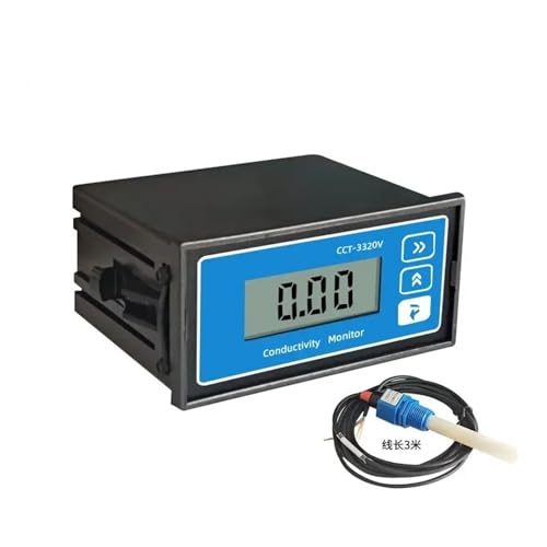 HYRTEFBN Leitfähigkeitsmessgerät Leitfähigkeitsmessgerät CCT-3320V Wasseraufbereitungsfiltration Wasserleitfähigkeitserkennungsinstrument mit Sonde(CCT-3320V-electrode) von HYRTEFBN