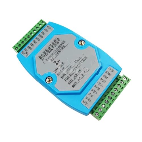 Kznifmk Temperaturerfassungsmodul 6-Wege-Erfassung PT100/PT1000/CU/NI Temperaturerfassungsmodul 485 MODBUS RTU-Protokoll Inspektionstabelle(PT1000) von HYRTEFBN