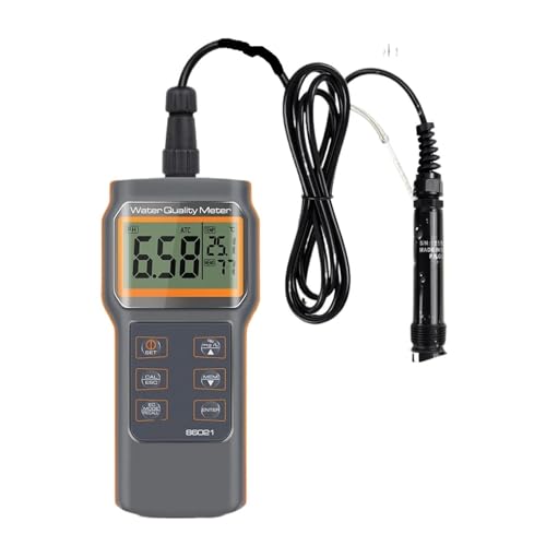 Leitfähigkeitsmessgerät AZ86021 Gelöster Sauerstoff/PH/SALZ/TDS/DO/Temp Aquakultur Pool Aquarium Wassertester Multifunktionales PH-Meter(PH) von HYRTEFBN