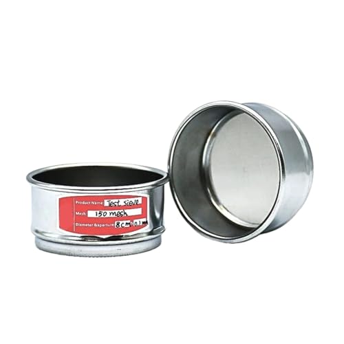 Prüfsieb Prüfsieb Standardsieb 304 SUS Filtergewebe Chromrahmen Durchmesser 8 cm 12-200 Mesh(40 mesh) von HYRTEFBN