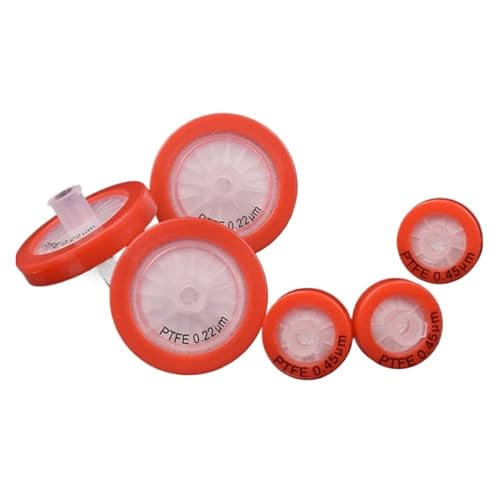 Spritzenvorsatzfilter 25 stücke Labor 13mm 25mm Kunststoff Einweg PTFE Hydrophoben-typ Mikroporöse Spritze Luftfilter(25mm 0.45um) von HYRTEFBN
