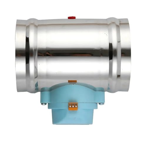 lüftungsklappe elektrisch 50-300 mm Edelstahl-Luftdämpferventil HVAC elektrisches Luftkanalventil motorisierter Antrieb Luftdämpferrohrventil AC 220V Antrieb(YT-100) von HYRTEFBN