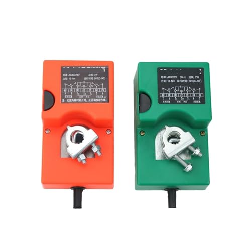lüftungsklappe elektrisch DF-AI Einstellbarer Luftklappenantrieb 220 V/24 V Elektroantrieb 60 s/50 s/32 s/17 s/14 s 16 Nm Windventilregler for Lüftungsrohr(24VDC 14S) von HYRTEFBN