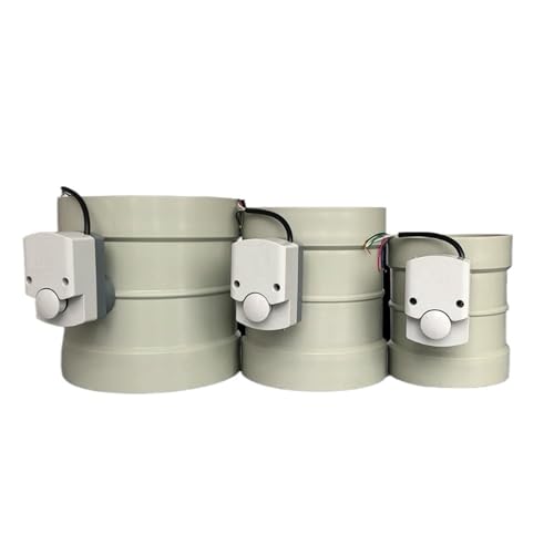 lüftungsklappe elektrisch Elektrisches Luftkanalventil, Luftklappenventil, motorisiertes Rohrventil mit 220-V-Antrieb for die HLK-Belüftung 110/160/200 mm(160mm) von HYRTEFBN
