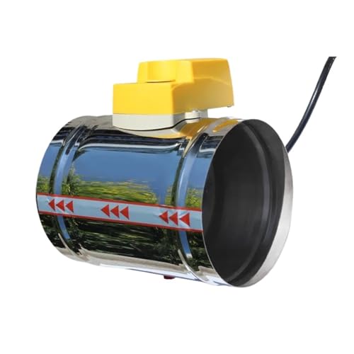 lüftungsklappe elektrisch HVAC Edelstahldämpfer elektrisch einstellbares Luftventil motorisiertes Rückschlagventil zur Belüftung mit drei Positionen 100 mm 220 V(Actuator) von HYRTEFBN