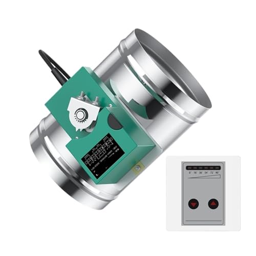 lüftungsklappe elektrisch Motorisiertes elektrisches Luftventil mit 16 Nm 60S Intelligenter Luftklappenantrieb 5-Positionen-Controller und Winkelschalter 220 V(Only actator) von HYRTEFBN