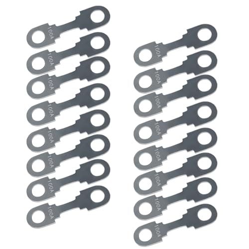 HYRYC Streifensicherungen Blattsicherung Flachsicherungsstreifen 16 Stk Auto Sicherung 30A-200A Maximale Spannung bis 32V, für PKW Wohnmobil von HYRYC