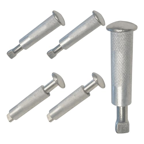 Verankerungsschrauben Ankerschrauben für Plane Ankerbolzen für Poolabdeckungen 5Stk Pooldübel Bolzenanker 100% Edelstahl (Stahl-Aluminium) Rostfrei Versenkbare 16 x 65mm (5) von HYRYC