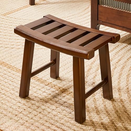 HYSJDMNC Eingangseingangsholzhocker, Schuhschuhschuhschuhhocker, Duschbank, hölzerne Quadratkurzhocker, Duschschrank für Innen- oder Außen- oder Außenanlage 31 x 22,5 x 28 cm YYuan von HYSJDMNC