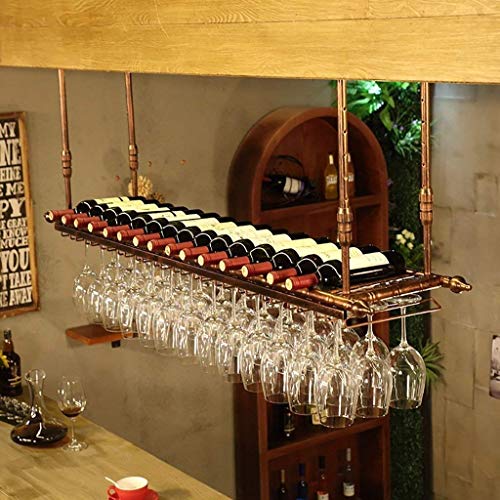 HYSJDMNC Eisenhänge Weinglas Rack Weinregal Deckendekoration Regal für Bars Restaurants Aufbewahrung/Rot/60 * 30 cm YYuan HYSJDMNC Eisenhänge Weinglas Rack Weinregal Deckendekoration Regal für Bars Restaurants Aufbewahrung/Rot/60 * 30 cm YYuan von HYSJDMNC