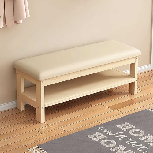 HYSJDMNC Flurbankschlafzimmerbankschuhschuhgepäckträger mit PU -Leder -Sitzkissen, Hocker mit Stauraum YYuan HYSJDMNC Flurbankschlafzimmerbankschuhschuhgepäckträger mit PU -Leder -Sitzkissen, Hocker mit Stauraum YYuan von HYSJDMNC