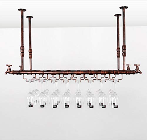 HYSJDMNC Glasweinglas Rahmen Hänge Rotwein Stemware Racks, Deckenmontage Hängende Weinflaschenhalter Metallgechs Weinglas Rack Schwarz, Weinregale/B/116 * 31 cm YYuan HYSJDMNC Glasweinglas Rahmen Hänge Rotwein Stemware Racks, Deckenmontage Hängende Weinflaschenhalter Metallgechs Weinglas Rack Schwarz, Weinregale/B/116 * 31 cm YYuan von HYSJDMNC