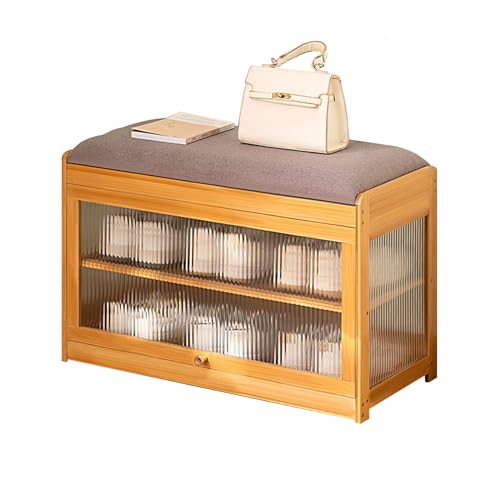 HYSJDMNC Holzspeicherschuhwechsel, mulifunktionaler Schuhwechsel Schritthocker Leicht luxuriöser High-End-Schuhhocker für Wohnzimmer Schlafzimmer Eingangsbüro, 70 cm, Originalfarbe YYuan von HYSJDMNC