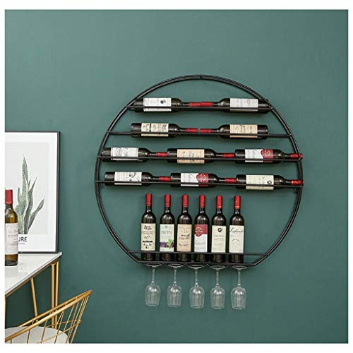 HYSJDMNC Weinregal Weinregale mit Stammwarenglashalter, wandmontierte Metallhänge Weinständer, Rotweinlagerständer, Hausküchendekor -Display Rack Weinständer/Schwarz/80 cm YYuan HYSJDMNC Weinregal Weinregale mit Stammwarenglashalter, wandmontierte Metallhänge Weinständer, Rotweinlagerständer, Hausküchendekor -Display Rack Weinständer/Schwarz/80 cm YYuan von HYSJDMNC