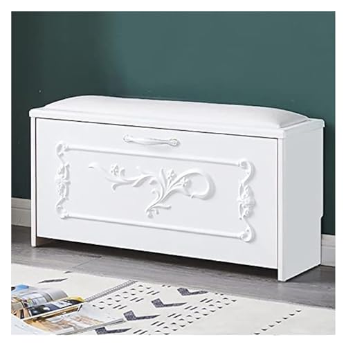 Schuhspeicherbank Flur Schuhschrank, Eingangsbank mit verstecktem Schuhregal, Massivholzschuhschrank Schuhspeicherbank, Premium -Schuhbank -Schuhorganisator (Farbe: Braun, Größe: 70x24x42cm) YYuan von HYSJDMNC