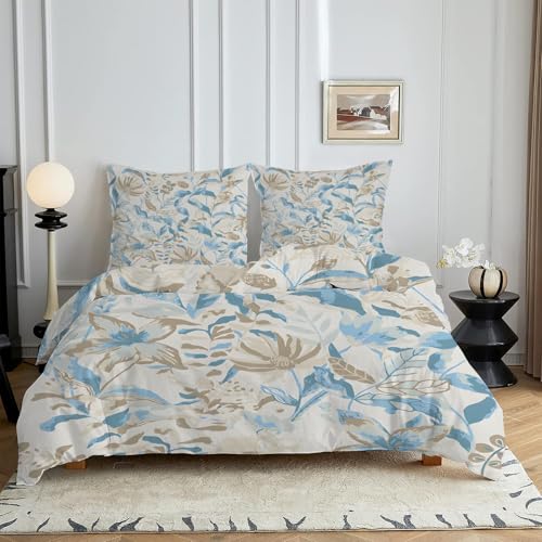 HYSNKSM Bettwäsche 155x220 Blau Bettwäsche Sets 3Teilig Mikrofaser Bettbezug 155 x 220 und 2 Kissenbezug 80x80 cm Kuschelige Bettbezüge Schicke Gelbe Blumen, mit Reißverschlusc4393 HYSNKSM Bettwäsche 155x220 Blau Bettwäsche Sets 3Teilig Mikrofaser Bettbezug 155 x 220 und 2 Kissenbezug 80x80 cm Kuschelige Bettbezüge Schicke Gelbe Blumen, mit Reißverschlusc4393 von HYSNKSM