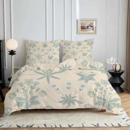HYSNKSM Bettwäsche 155x220 Gelb Bettwäsche Sets 3Teilig Mikrofaser Bettbezug 155 x 220 und 2 Kissenbezug 80x80 cm Kuschelige Bettbezüge Pflanzen Im öLgemäLde-Stil mit Reißverschlusc4391 HYSNKSM Bettwäsche 155x220 Gelb Bettwäsche Sets 3Teilig Mikrofaser Bettbezug 155 x 220 und 2 Kissenbezug 80x80 cm Kuschelige Bettbezüge Pflanzen Im öLgemäLde-Stil mit Reißverschlusc4391 von HYSNKSM