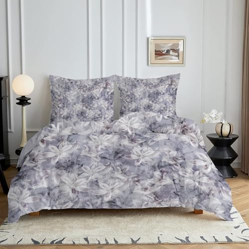 HYSNKSM Bettwäsche 155x220 Lila Bettwäsche Sets 3Teilig Mikrofaser Bettbezug 155 x 220 und 2 Kissenbezug 80x80 cm Kuschelige Bettbezüge Blumen Im BohèMe-Stil mit Reißverschlusc4353 HYSNKSM Bettwäsche 155x220 Lila Bettwäsche Sets 3Teilig Mikrofaser Bettbezug 155 x 220 und 2 Kissenbezug 80x80 cm Kuschelige Bettbezüge Blumen Im BohèMe-Stil mit Reißverschlusc4353 von HYSNKSM