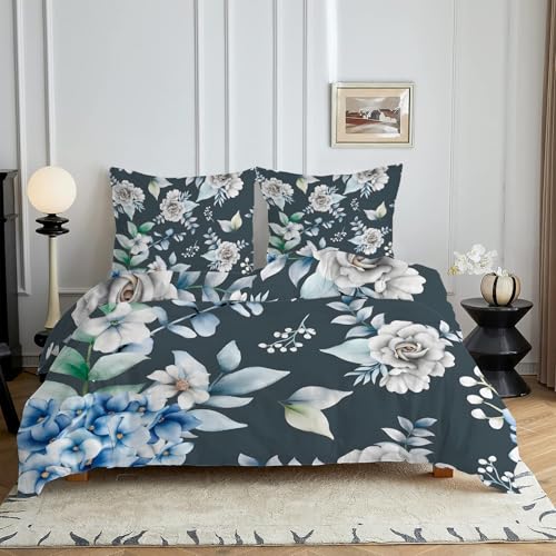 HYSNKSM Bettwäsche 155x220 Weiß Bettwäsche Sets 3Teilig Mikrofaser Bettbezug 155 x 220 und 2 Kissenbezug 80x80 cm Kuschelige Bettbezüge BohèMe-Blumen mit Reißverschlusc4365 HYSNKSM Bettwäsche 155x220 Weiß Bettwäsche Sets 3Teilig Mikrofaser Bettbezug 155 x 220 und 2 Kissenbezug 80x80 cm Kuschelige Bettbezüge BohèMe-Blumen mit Reißverschlusc4365 von HYSNKSM