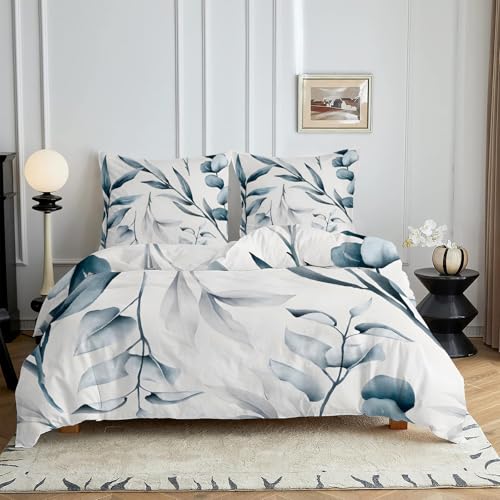 HYSNKSM Bettwäsche 155x220 Weiß Bettwäsche Sets 3Teilig Mikrofaser Bettbezug 155 x 220 und 2 Kissenbezug 80x80 cm Kuschelige Bettbezüge Vintage-Blumen Sommer mit Reißverschlusc4369 HYSNKSM Bettwäsche 155x220 Weiß Bettwäsche Sets 3Teilig Mikrofaser Bettbezug 155 x 220 und 2 Kissenbezug 80x80 cm Kuschelige Bettbezüge Vintage-Blumen Sommer mit Reißverschlusc4369 von HYSNKSM