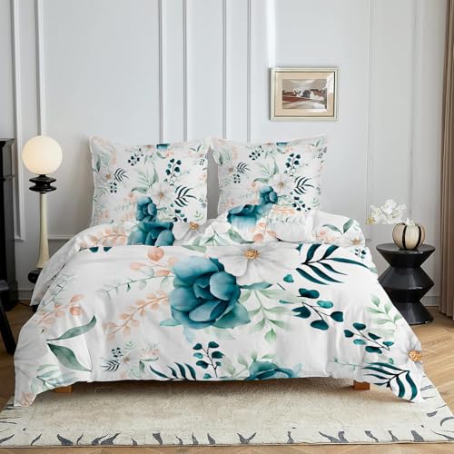 HYSNKSM Bettwäsche 220x240 Weiß Bettwäsche Sets 3Teilig Mikrofaser Bettbezug 220 x 240 und 2 Kissenbezug 80x80 cm Kuschelige Bettbezüge Buntes Retro mit Reißverschlusc4376 HYSNKSM Bettwäsche 220x240 Weiß Bettwäsche Sets 3Teilig Mikrofaser Bettbezug 220 x 240 und 2 Kissenbezug 80x80 cm Kuschelige Bettbezüge Buntes Retro mit Reißverschlusc4376 von HYSNKSM