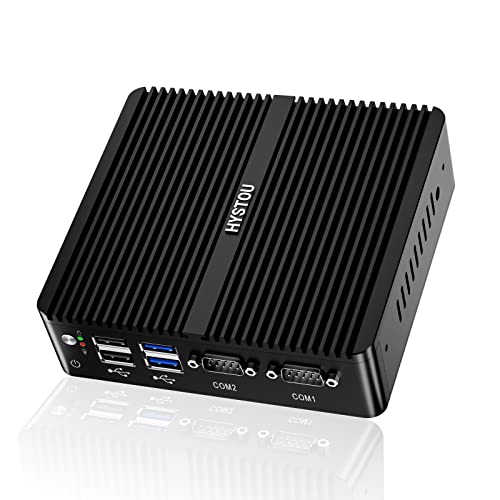 HYSTOU Mini Industrie Computer Celeron J4125 mit 8GB DDR4 128GB SSD 1TB HDD Firewall Mini PC Windows 10 Pro Gigabit LAN Network Security Micro Appliance 4K HDMI Wifi2.4G+5.0G BT von HYSTOU