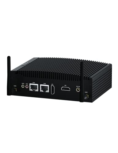 HYSTOU Mini PC Lufterlos I5: Mini PC Core I5 8260U 8GB Ram 256GB SSD Fanless Mini PC für Industrie Home Server von HYSTOU