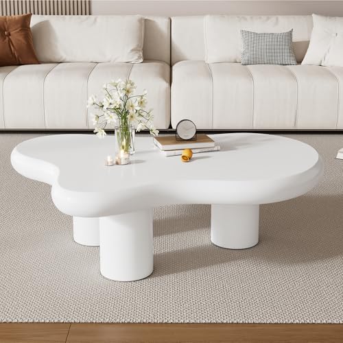 HYSZ Cloud-Shaped Couchtisch – Irregular Modern Design, 97×67×32cm, MDF mit texturiertem Deckenartigem Finish, Kreativer Couchtisch HYSZ Cloud-Shaped Couchtisch – Irregular Modern Design, 97×67×32cm, MDF mit texturiertem Deckenartigem Finish, Kreativer Couchtisch von HYSZ