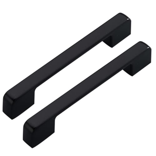 HYTROVE 1 Paar Schwarze Möbelgriffe Zinklegierung Elegante Türknöpfe für Schränke und Küchenschränke und Minimalistisches Design Installieren Langlebig und Robust HYTROVE 1 Paar Schwarze Möbelgriffe Zinklegierung Elegante Türknöpfe für Schränke und Küchenschränke und Minimalistisches Design Installieren Langlebig und Robust von HYTROVE