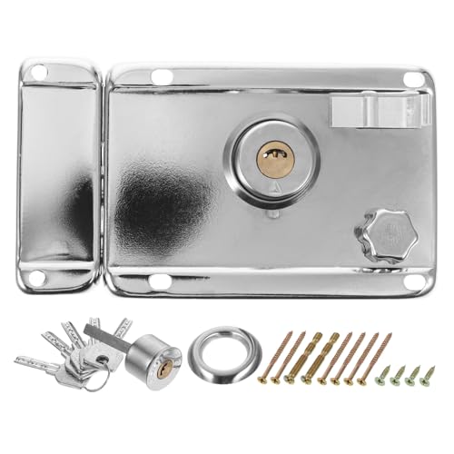 HYTROVE 1 Satz Türschloss Set mit Riegel Metall Robuste Sicherheitstür für Innenräume Geeignet für Schlafzimmer und Wohnbereiche mit Verbesserter Sicherheitskern Design HYTROVE 1 Satz Türschloss Set mit Riegel Metall Robuste Sicherheitstür für Innenräume Geeignet für Schlafzimmer und Wohnbereiche mit Verbesserter Sicherheitskern Design von HYTROVE