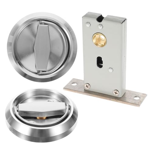 HYTROVE 1 Satz Versteckter Türgriff mit Metallverschluss Unsichtbares Türschloss für Wohnräume Doppelseitiger Griff und für Schiebetüren und Innentüren HYTROVE 1 Satz Versteckter Türgriff mit Metallverschluss Unsichtbares Türschloss für Wohnräume Doppelseitiger Griff und für Schiebetüren und Innentüren von HYTROVE