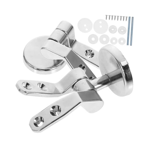 HYTROVE 1 Set Toilettendeckelscharnier wc sitz scharniere toilettendeckel scharniere WC-Scharnier WC Scharniere Toilettensitzbeschläge Toilettensitzscharniere tauschen Zinklegierung Silver HYTROVE 1 Set Toilettendeckelscharnier wc sitz scharniere toilettendeckel scharniere WC-Scharnier WC Scharniere Toilettensitzbeschläge Toilettensitzscharniere tauschen Zinklegierung Silver von HYTROVE