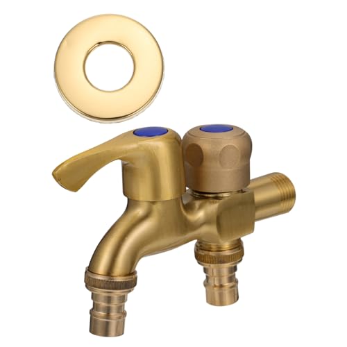 HYTROVE 1 Stück Kupfer Wasserhahn Dual Use Funktion Professioneller Waschmaschinen Wasserhahn Für Zuhause für Zuhause Robust und Rostfrei Einfache Installation und Handhabung Langlebiges von HYTROVE