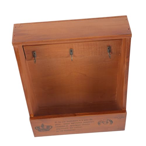 HYTROVE 1 Stück Praktische Wand Schlüsselablage aus Holz Dekorativer Schlüsselhalter für Eingangsbereich Multifunktionale Wandmontage Design Hellbraun für Küche Flur und Garage HYTROVE 1 Stück Praktische Wand Schlüsselablage aus Holz Dekorativer Schlüsselhalter für Eingangsbereich Multifunktionale Wandmontage Design Hellbraun für Küche Flur und Garage von HYTROVE