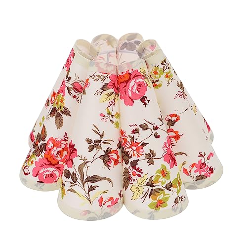 HYTROVE 1 Stück Stylischer Stofflampenschirm Blumiges Design Vielseitiger Lampenbezug für Leuchten für Schlafzimmer Wohnzimmer Büro und HYTROVE 1 Stück Stylischer Stofflampenschirm Blumiges Design Vielseitiger Lampenbezug für Leuchten für Schlafzimmer Wohnzimmer Büro und von HYTROVE