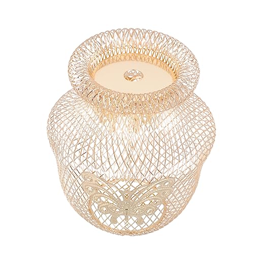 HYTROVE 1 Stück Vintage Gold Iron Wire Lampshade für Hängeleuchten Eleganter Lampenschirm mit Schmetterlingsdesign für Dekorative Beleuchtung zu Hause HYTROVE 1 Stück Vintage Gold Iron Wire Lampshade für Hängeleuchten Eleganter Lampenschirm mit Schmetterlingsdesign für Dekorative Beleuchtung zu Hause von HYTROVE