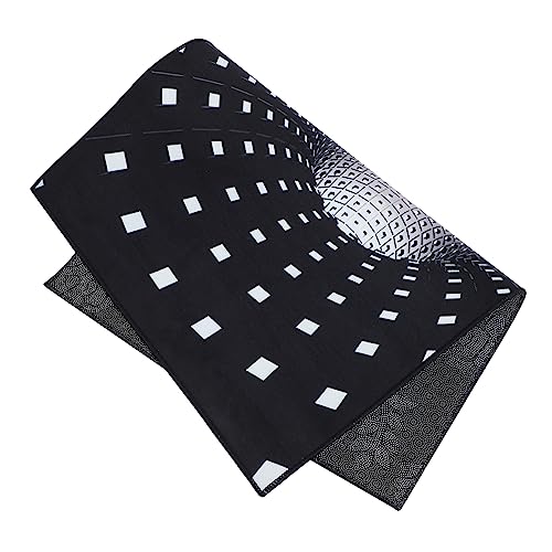 HYTROVE 1 Stück Visual Illusion Teppich Antirutschmatte für Wohnzimmer Kreatives Design Dekorative Bodenmatte rutschfeste Fußmatte für Stilvolle Wohnräume von HYTROVE