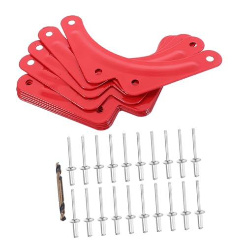 HYTROVE 10 Stück Ladder Reinforcement Sheets für Klappleitern Stabile Eckverbindungswinkel mit Rivets und Bohrer Einfache Installation für Verbesserte HYTROVE 10 Stück Ladder Reinforcement Sheets für Klappleitern Stabile Eckverbindungswinkel mit Rivets und Bohrer Einfache Installation für Verbesserte von HYTROVE
