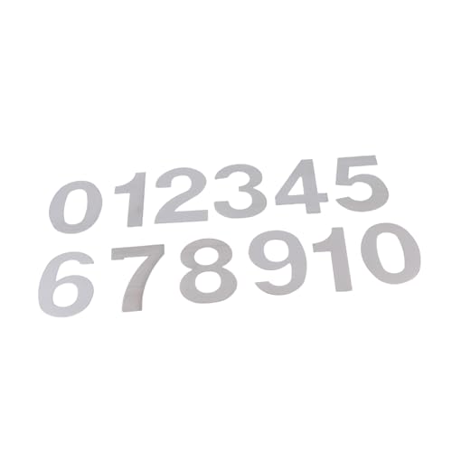 HYTROVE 10 Stück Teiliges Hausnummern Edelstahl Selbstklebende Zahlenaufkleber für Tür Briefkasten Hotel Wetterfest Modernes Design Einfache Montage Dekorative Adressschilder HYTROVE 10 Stück Teiliges Hausnummern Edelstahl Selbstklebende Zahlenaufkleber für Tür Briefkasten Hotel Wetterfest Modernes Design Einfache Montage Dekorative Adressschilder von HYTROVE