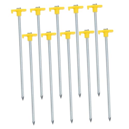 HYTROVE 10 Stück Teiliges Zeltheringe Extra Lang und Verstärkt Robuste Erdspieße für Camping Garten Strand Sturmsichere Befestigung Einfach zu Schlagen für Harte Böden und Starke Winde HYTROVE 10 Stück Teiliges Zeltheringe Extra Lang und Verstärkt Robuste Erdspieße für Camping Garten Strand Sturmsichere Befestigung Einfach zu Schlagen für Harte Böden und Starke Winde von HYTROVE