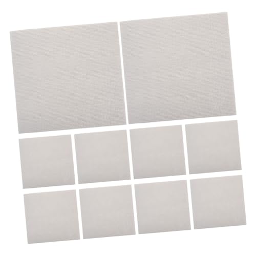 HYTROVE 10 Stück Teppichmatten Betonboden Teppichquadrate Badezimmer Teppiche Teppichfliesen Für Den Gebrauch Im Freien Teppichfliesen Zum Abdecken Von Böden Teppichpaste Polyester Beige von HYTROVE