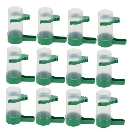 HYTROVE 12 Stück Teiliges Vogelfutterspender aus Robustem Abs mit Auslaufsicherem Design und Großem Fassungsvermögen Automatischer Wasserspender für Vogelkäfige Geeignet für HYTROVE 12 Stück Teiliges Vogelfutterspender aus Robustem Abs mit Auslaufsicherem Design und Großem Fassungsvermögen Automatischer Wasserspender für Vogelkäfige Geeignet für von HYTROVE