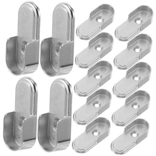 HYTROVE 18 Teiliger Kleiderstangenhalter – Robuste Kleiderstangenhalterung Aus Metall Einfache Installation Für Kleiderbügel Wandmontage Kleiderstange HYTROVE 18 Teiliger Kleiderstangenhalter – Robuste Kleiderstangenhalterung Aus Metall Einfache Installation Für Kleiderbügel Wandmontage Kleiderstange von HYTROVE