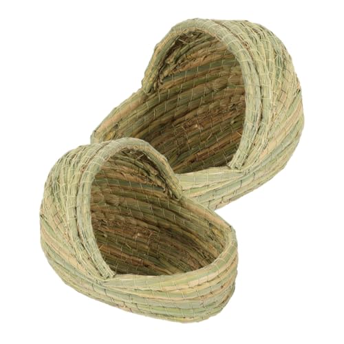 HYTROVE 2 STÜCK Hühner Legenest aus Weidengeflecht für Kleintiere Gemütliches und Sicheres Nest für Hühner Kaninchen und Andere Haustiere für Einsatz im Stall oder Käfig HYTROVE 2 STÜCK Hühner Legenest aus Weidengeflecht für Kleintiere Gemütliches und Sicheres Nest für Hühner Kaninchen und Andere Haustiere für Einsatz im Stall oder Käfig von HYTROVE