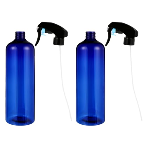HYTROVE 2 Stück Sprühflasche Zerstäuber für Gartenpflege und Haarspray Blau Schwarz mit Auslaufsicherem Design für Pflanzen und von HYTROVE