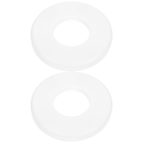 HYTROVE 2 Stück Weiße Rosettenplatten für Handlaufrohre Einfache Installation für Ansprechendes Design im Poolbereich von HYTROVE